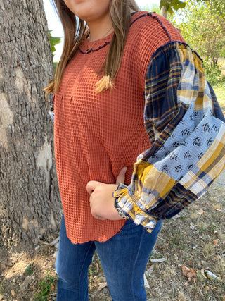 Tammy Plaid Top