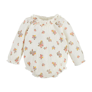Ivory Floral Crawler 3 to 6m