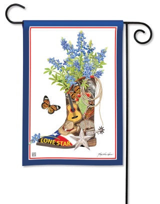 Lone Star Boot Garden Flag