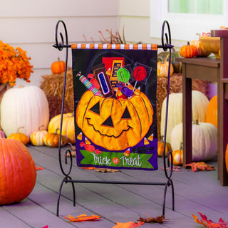 'Trick or Treat' Halloween garden flag