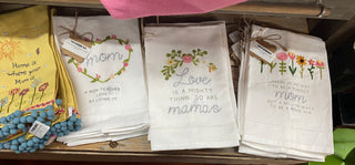 Mom Teaches Embroidery Towel