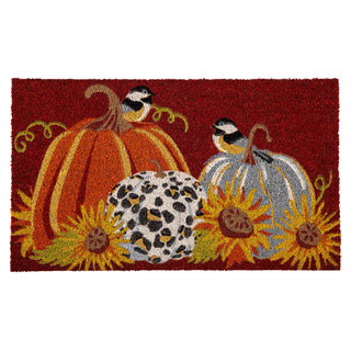 Animal Print Pumpkin Coir Mat