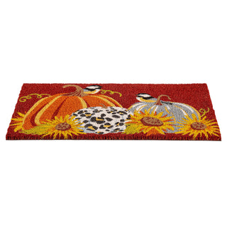 Animal Print Pumpkin Coir Mat