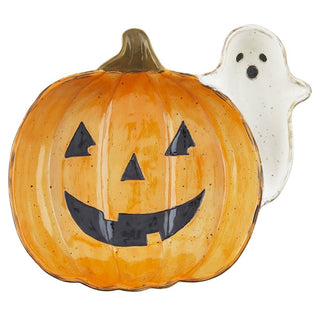 Pumpkin Ghost Chip n Dip displayed with festive Halloween theme, perfect for seasonal decor or gift ideas.