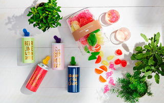 Rose Party Glass & Ice Cube Set