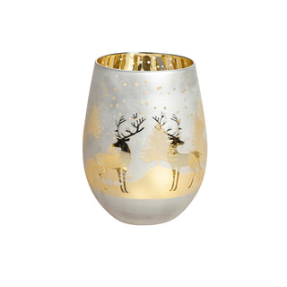 Stemless winter wine glass