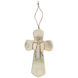 Decorative angel cross hanging ornament