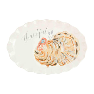 Thankful Turkey Platter – cozy Fall-themed serveware perfect for entertaining, gifting, or everyday use. Shop MainStreet Mercantile in Texas.
