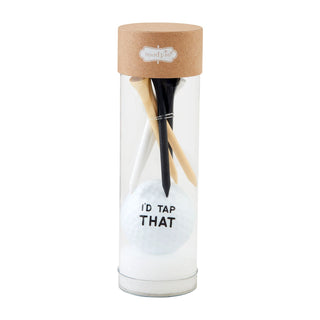 Golf ball tees set – packaged golf tee set with humorous sayings, great for golf-loving guys