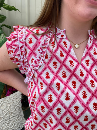 Beatrix Flutter Top Pk-M