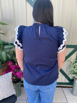 Angie Ric Rac Top Nv-S