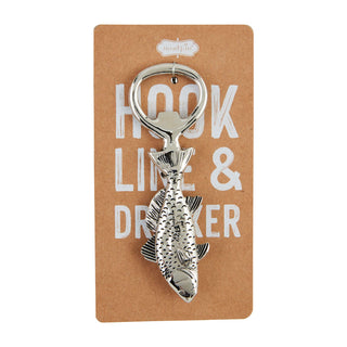 Fish figural bottle opener – novelty bottle opener shaped like a fish, perfect for outdoorsmen