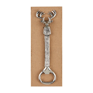 Short antlers bottle opener – compact rustic bottle opener shaped like antlers, perfect for man caves