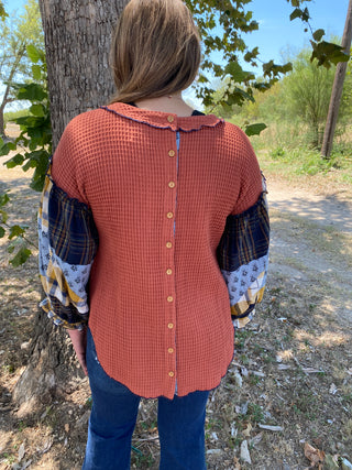 Tammy Plaid Top