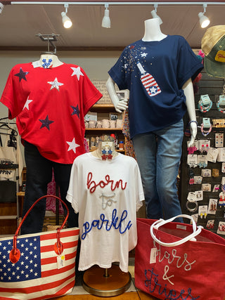 4th Of July Sparkle Top-Nv