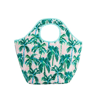 Beach Cooler Tote Green	Green beach cooler tote – insulated carry bag with zipper closure, perfect for poolside drinks and snacks
