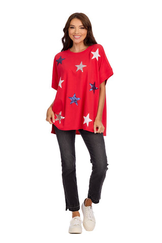 4th Of July Sparkle Top-Rd
