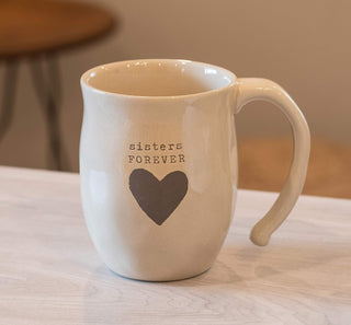Sisters Forever Heart Mug