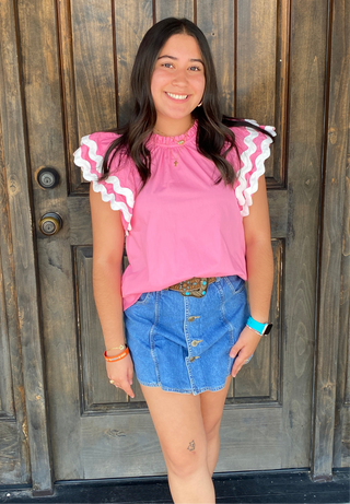Angie Ric Rac Top Pk-M