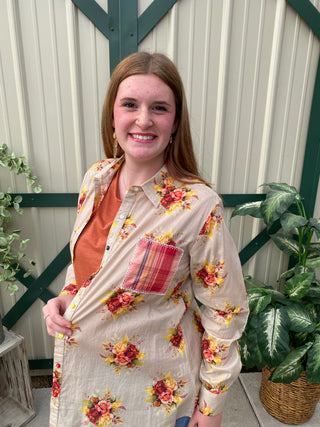 Floral Karen Button Down Top