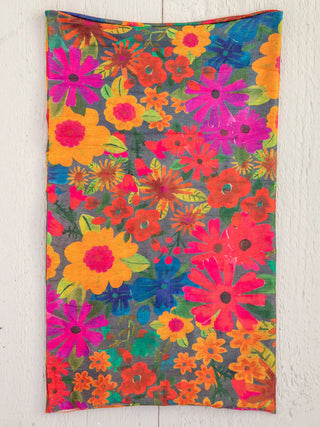 Boho Bandeau Orange Pink Floral
