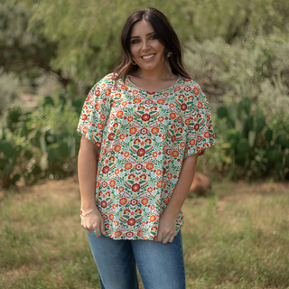 Basic Tee Sunset Fiesta