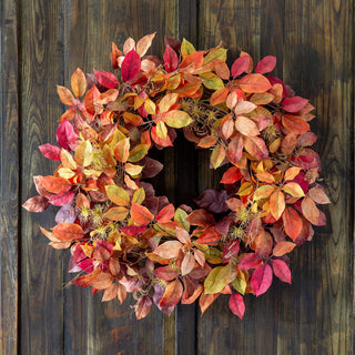 Autumn Virginia Creeper Wreath – part of our Fall collection at MainStreet Mercantile, perfect for cozy gifts and seasonal home decor.