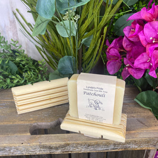 Patchouli Soap	Handmade goat milk soap bar – classic patchouli scent, rich lather with natural skin-loving oils