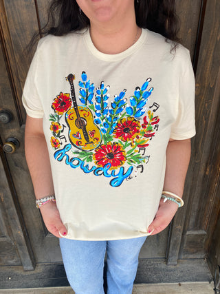 Bluebonnet Howdy Tee