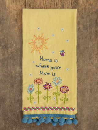 Home Is Where Mom Is Linen Towel
