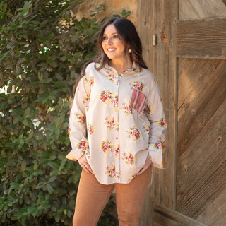 Floral Karen Button Down Top