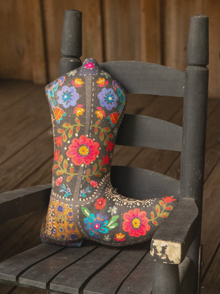 Boot Pillow Boho