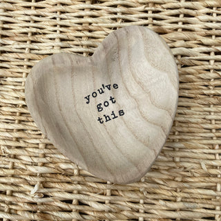 Got This Wood Heart Trinket Tray