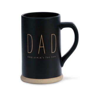 Dad Beer Stein	Dad beer stein – oversized mug with bold 'Dad' label, perfect for Father's Day or backyard beers