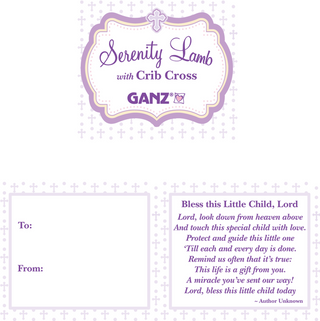 Serenity Lamb w Crib Cross