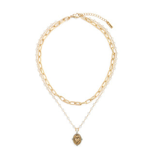 Sacred Heart Necklace - Gold