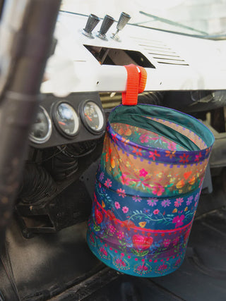 Pop Up Car Trash Flrl Border