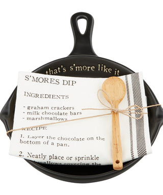 ‘Smore Dip Skillet Set – Thanksgiving accessories gift set with seasonal charm, perfect for Fall gifting.
