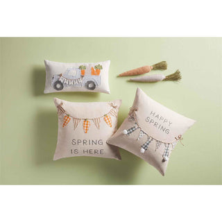 Bunny Truck Applique Pillow