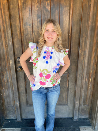 Kenzie Flounce Top Small