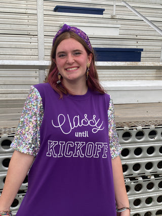 Headband Purple Football