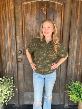 Camo Button Up Shirt