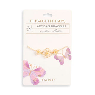 Flower Open Wire Gold Bracelet
