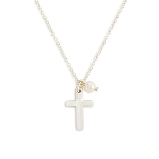 Dainty Cross Necklace Silver