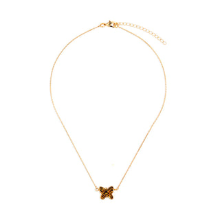 You're Strong Artful Butterfly Necklace - 16in(+2i