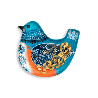 Bluebird Bird Song Trinket Dish - 4in
