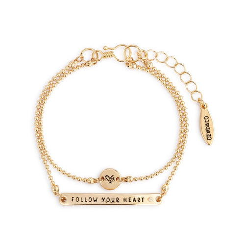 Layered Bracelet - Follow Your Heart