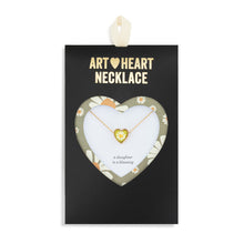Load image into Gallery viewer, Art Heart Necklace - Daughter