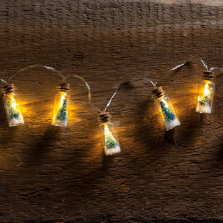 Battery operated Christmas jar light string
