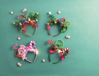 Red Light-Up Festive Christmas Headband